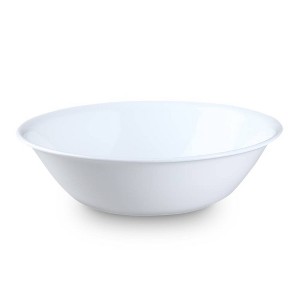 Corelle 2qt Serving Bowl Winter Frost White: Vitrelle, Round, Solid Pattern, Dishwasher & Microwave Safe, 10.25" Diameter - 1 of 4