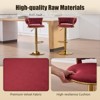 MOONMISS 2PC/SET Swivel Bar Stools Adjustable Counter Height Chairs with Footrest for Kitchen, Dining Room - 2 of 4