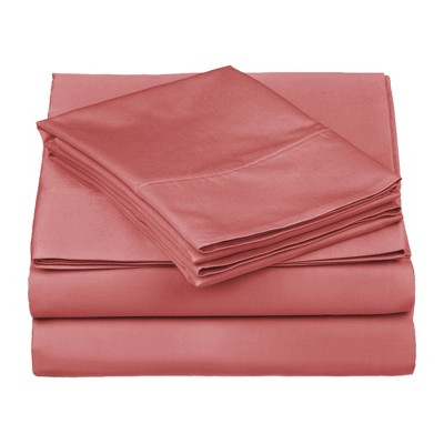Luxury Cotton 530 Thread Count Solid Deep Pocket Bed Sheet Set by Blue Nile Mills