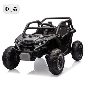 2 Seater Ride On UTV, Kids Electric Ride On Car,  24V Powered Riding Toy UTV, Off-Road UTV Toy with Remote Control, LED Lights, Music for Toddlers 3+ - 1 of 4