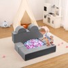 6PCS Modular Kids Play Sofa, Toddler Couch Play Couch for Playroom, Foam Modular Couch for Girls & Boys - 4 of 4