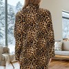 ADR Women's Zip Up Plush Long Robe, Oversized Knee Length Bathrobe with Two Way Zipper - 3 of 3
