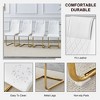 Lyngins Dining Chairs Set of 4/6,Modern Kitchen Chairs with Faux Leather Padded Seat and Gold Metal Legs for Living Room,Office - 4 of 4