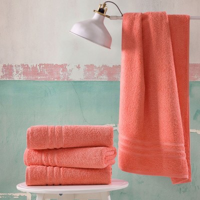 Hawmam Yellow Turkish Cotton 4-Piece Bath Towel Set