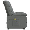 VidaXL Massage Chair Dark Gray Fabric - 4 of 4