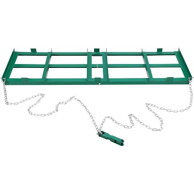 Drag Harrow Driveway Grader, Heavy Duty Power Rake with Chain, Tow Behind Lawn Rake for ATV, UTV, Tractor, Mower, Land Leveler