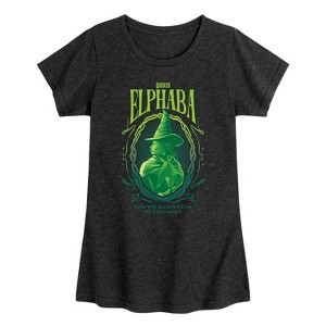 Girls' - Wicked - Elphaba Wicked Witch Of The West Fitted Short Sleeve Graphic T-Shirt - 1 of 4