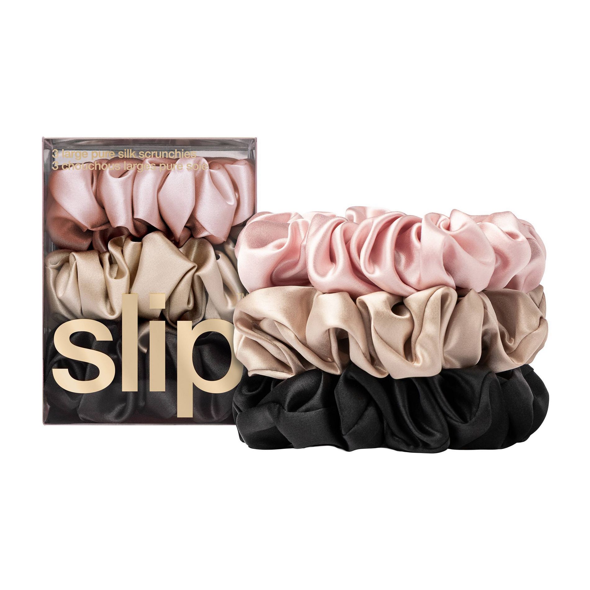 Slip Pure Silk Scrunchies - Large - Multi - 3pc - Beauty Studio