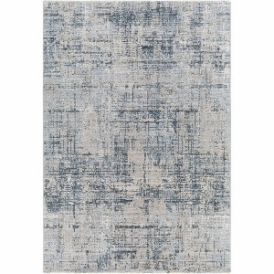 Hauteloom Fallin Gray Abstract Striped Area Carpet - 1 of 4