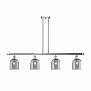 Bella - 4 Light Stem Hung Island In Industrial Style-10 Inches Tall and 48 Inches Wide - 1 of 1