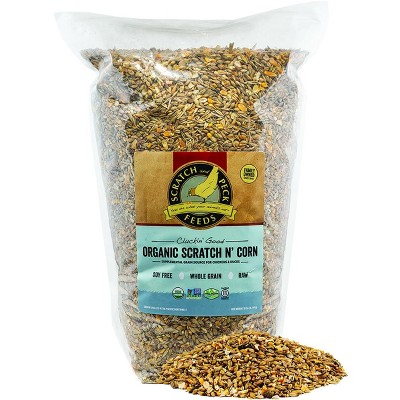 Scratch and Peck Feeds Cluckin Good Organic Scratch N' Corn for Chickens and Ducks - 10 LB