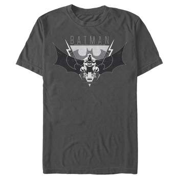 Men\'s Batman Logo Classic Charcoal - : - T-shirt Target Small