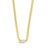 SHINE by Sterling Forever Curb Chain Necklace with Stationed CZ - 3 of 3