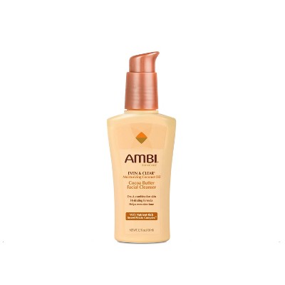 AMBI Even & Clear Moisturizing Coconut Oil Cocoa Butter Facial Cleanser - 3.5 fl oz