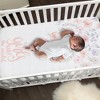 Lambs & Ivy Girls Rule the World Pink Floral 4-Piece Baby Crib Bedding Set - 4 of 4
