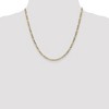 Black Bow Jewelry 3.5mm, 14k Yellow Gold, Hollow Figaro Chain Necklace - 2 of 4