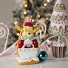 Northlight Gingerbread Reindeer with Cupcake Christmas Figurine - 7" - 3 of 4
