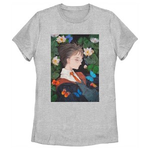 Women's Harry Potter Artistic Harry in Lily Pads T-Shirt - 1 of 4