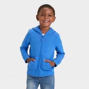 Toddler Boys' Fleece Zip-Up Hoodie Sweatshirt - Cat & Jack™ - 1 of 3