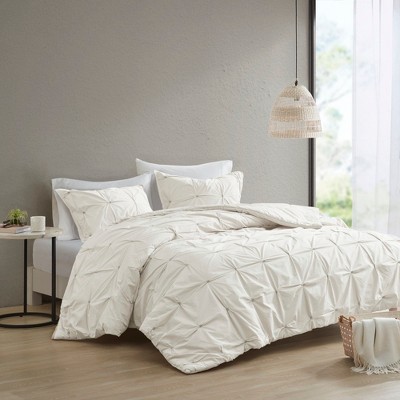3Pcs Duvet Set, Modern Solid Bedding Set, Cotton Bed Comforter