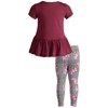 Disney Minnie Mouse Floral Girls Peplum T-Shirt and Leggings Outfit Set Toddler - 4 of 4