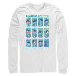 Men's Lilo & Stitch Emotions of 626 Long Sleeve Shirt - 1 of 4