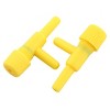 Unique Bargains Aquarium Yellow Plastic Two Ways Air Control Valves 3 Pcs - 2 of 3