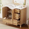 Dexmalle Modern  36" Wood Bathroom Vanity with  Adjustable Shelf - 3 of 4