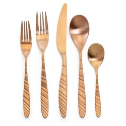 Project 62 5 Piece Rose Gold Stainless Steel Silverware Set **NEW** 