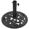 vidaXL Umbrella Base Black Cast Iron 15.7 in diameter - 4 of 4