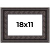 PosterPalooza | 3.5" Wide Ornate Black Picture Frame - UV Acrylic, Backing Board, Hanging Hardware Included - 2 of 4