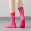 Anna-Kaci 3 Pair Combo Sale Anti Slip Crew Socks with Grip Soles and Ribbed Cuffs in Multiple Color Options - 3 of 4