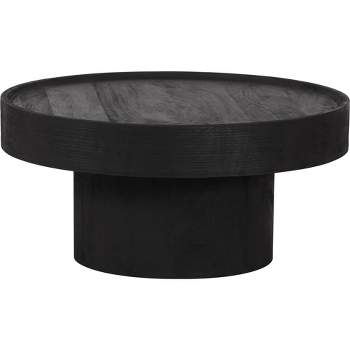 The Dalles Coffee Table Mango Wood Black - ZM Home