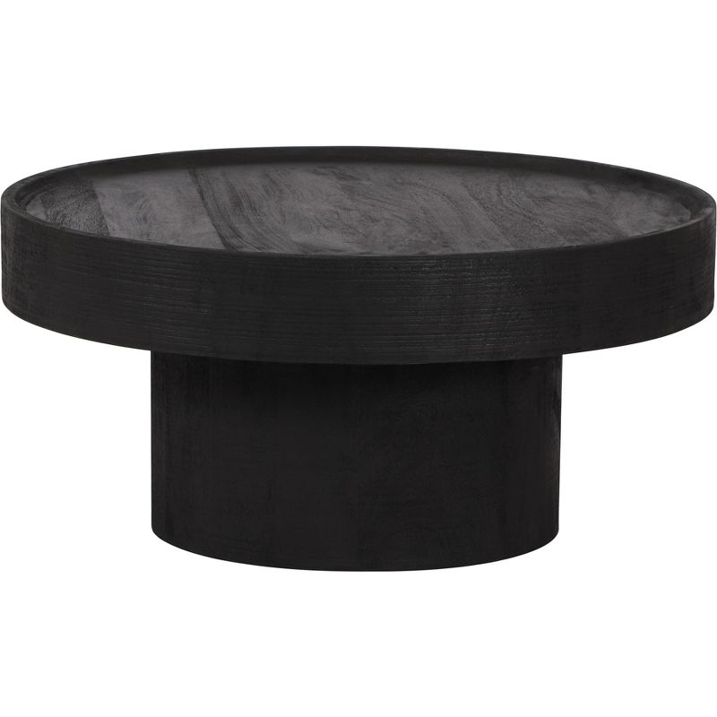 The Dalles Coffee Table Mango Wood Black - ZM Home, 1 of 11