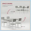 Jojoka 5 Piece Dining Table Set for 4, Industrial Farmhouse Kitchen Table & Chairs, Space-Saving Design for Small Apartments - 4 of 4