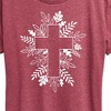 Women's - Instant Message - Foliage Cross Short Sleeve Graphic T-Shirt - 2 of 4