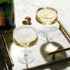 Viski Admiral Stemmed Cocktail Glasses, Crystal Drinkware Perfect for Gin & Tonic, Spritz, and Manhattans, Stemmed Coupe Glasses, Set of 2, 7oz - 3 of 4