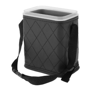 Unique Bargains Car Trash Can Portable and Hanging Front Rear Seat Back Trash Bin 1Pc - 1 of 4