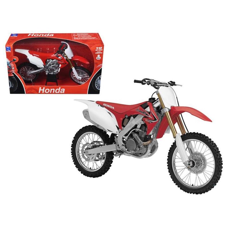 2012 Honda CR 250R Red 1/12 Diecast Motorcycle Model by New Ray, 1 of 4