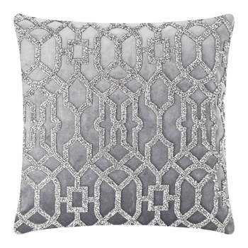 Lattice Square Throw Pillow - Sparkles Home