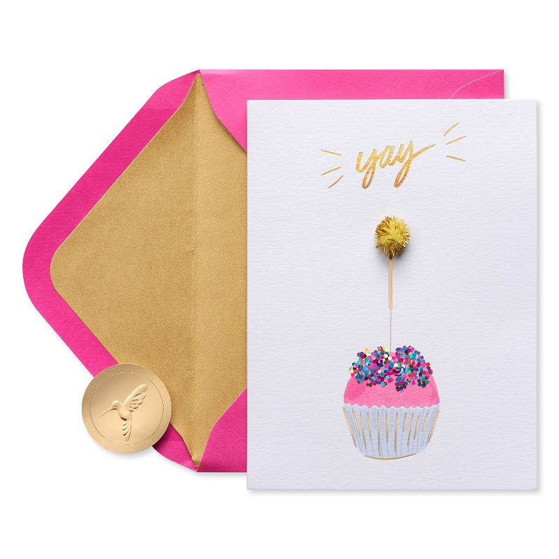 Conventional Birthday Cards Sparkler Cupcake - PAPYRUS, 1 of 7