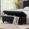 NicBex Modern 45" Tufted Storage Bench with Linen Fabric for Bedroom and Living Room - image 4 of 4