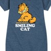 Girls' - Garfield - Never Trust Smiling Cat Graphic Short Sleeve Fleece Dress - 2 of 4