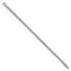 Black Bow Jewelry 4mm Stainless Steel & CZ Prong Set Tennis Link Bracelet, 7.5 Inch - 2 of 4