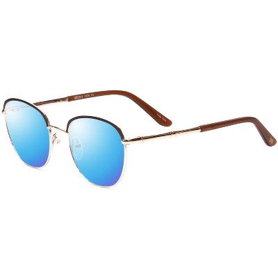 Scott&Zelda SZ7429 Unisex Polarized Sunglasses 4 OPTION in Satin Brown Gold 50mm Amber Brown Polar