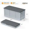Karl Home 75 Gallons Plastic Foldable Deck Box Outdoor Indoor Deck Box - 2 of 4