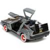 DeLorean DMC (Time Machine) Brushed Metal "Back to the Future Part III" (1990) Movie 1/32 Diecast Model Car by Jada - 4 of 4