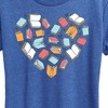 Women's - Instant Message - Book Heart Short Sleeve Graphic T-Shirt - 2 of 4