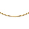Black Bow Jewelry 3mm Sterling Silver & Gold Tone Plated Reversible Cubetto Necklace - 2 of 4