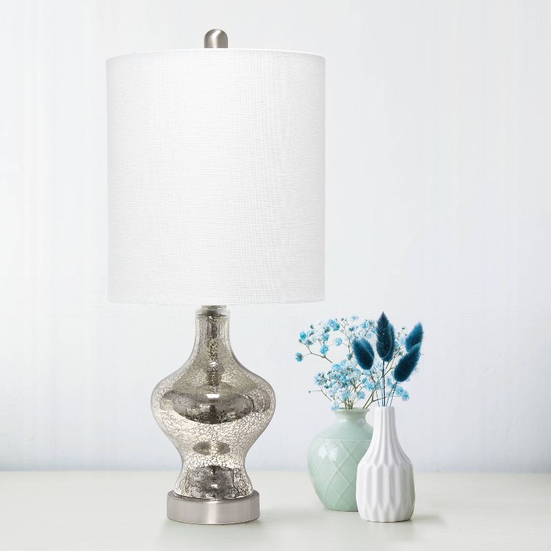 Paseo Mercury Table Lamp with Fabric Shade - Lalia Home, 4 of 8